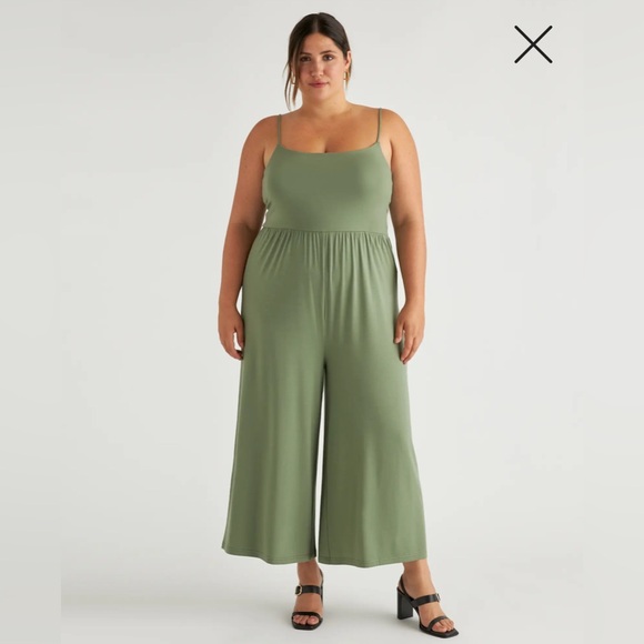 Quince Sage Green Tencel Jumpsuit - Picture 1 of 7